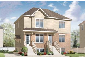 Exterior - Front Elevation 3 for Traditional House Plan #23-2560 - 3 bed, 3 bath