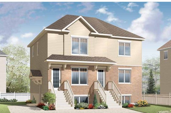Exterior - Front Elevation 3 for Traditional House Plan #23-2560 - 3 bed, 3 bath