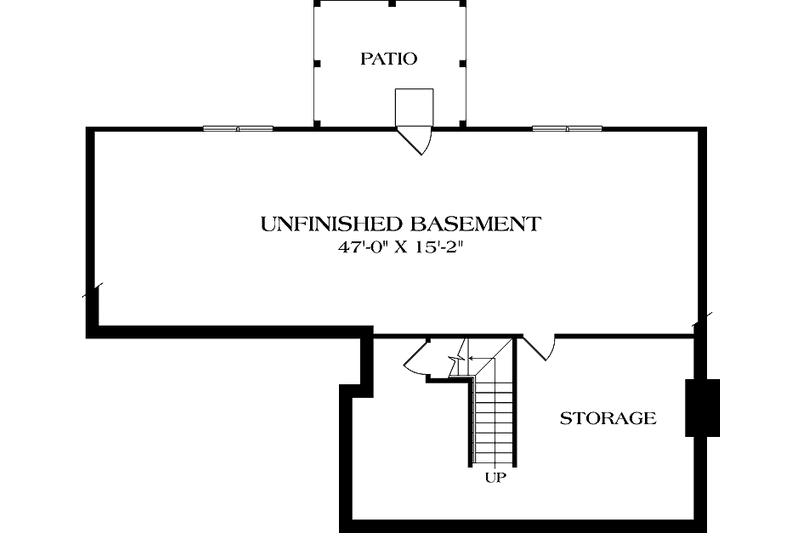Home Plan - Floor Plan - Lower Floor for Traditional House Plan #453-495 - 3 bed, 2.5 bath