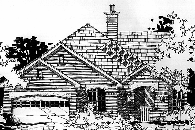 Home Plan - European Exterior - Front Elevation Plan #1007-33