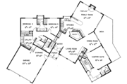 Contemporary Style House Plan - 3 Beds 2.5 Baths 2430 Sq/Ft Plan #60-811 