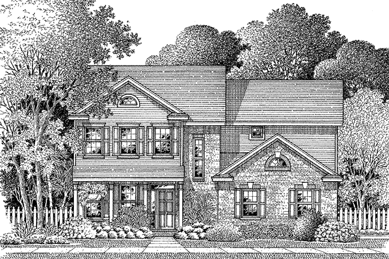 Dream House Plan - Exterior - Front Elevation 3 for Country House Plan #999-79 - 3 bed, 2.5 bath