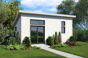 Contemporary Exterior - Front Elevation Plan #48-1025