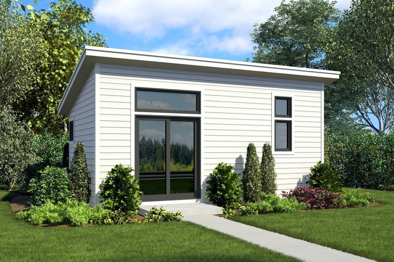 House Plan Design - Contemporary Exterior - Front Elevation Plan #48-1025