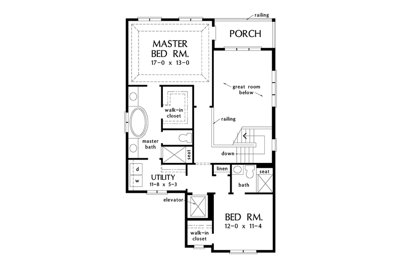 Architectural House Design - Floor Plan - Upper Floor for Country House Plan #929-996 - 3 bed, 3 bath