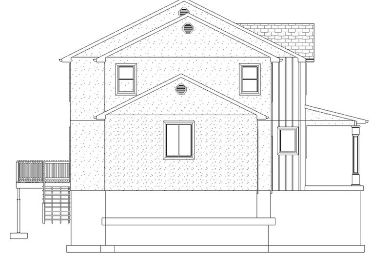 Architectural House Design - Exterior - Other Elevation 1 for Traditional House Plan #1060-15 - 4 bed, 3.5 bath