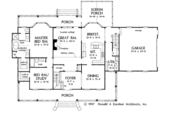 Floor Plan - Main Floor for Country House Plan #929-278 - 4 bed, 3 bath
