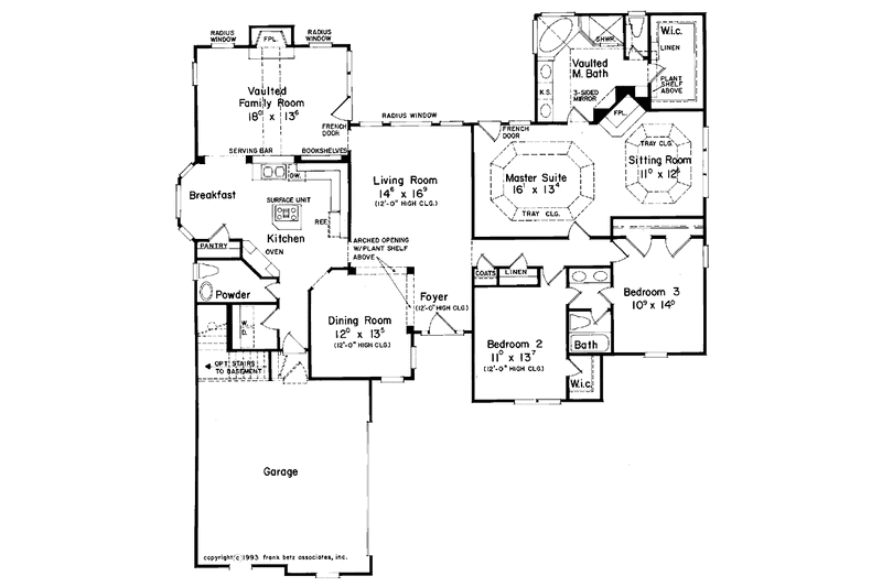 Home Plan - Floor Plan - Main Floor for Traditional House Plan #927-66 - 3 bed, 2.5 bath