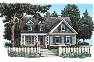 Country Exterior - Front Elevation Plan #927-294