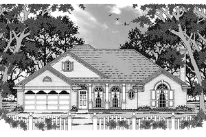 Dream House Plan - Colonial Exterior - Front Elevation Plan #42-559