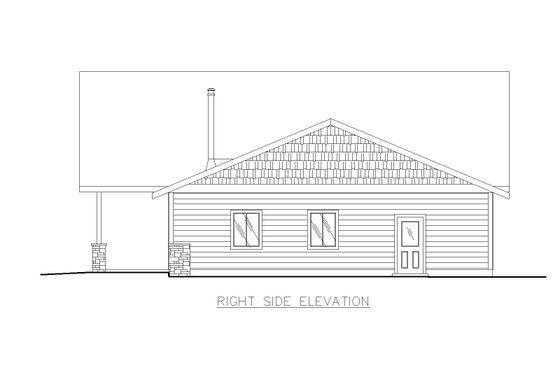 Exterior - Other Elevation 1 for Craftsman House Plan #117-1011 - 3 bed, 2.5 bath