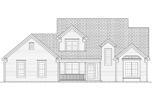 Dream House Plan - Exterior - Front Elevation for Colonial House Plan #328-370 - 3 bed, 3 bath