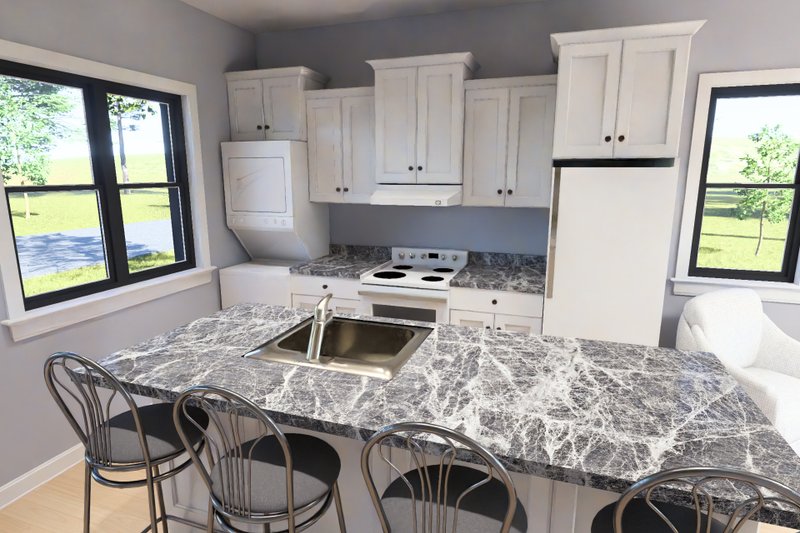 House Blueprint - Interior - Kitchen 1 for Modern House Plan #513-2481 - 2 bed, 2 bath