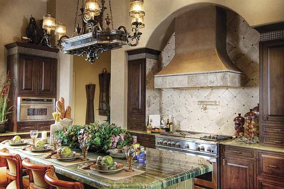 Interior - Kitchen for Mediterranean House Plan #930-418 - 4 bed, 4.5 bath