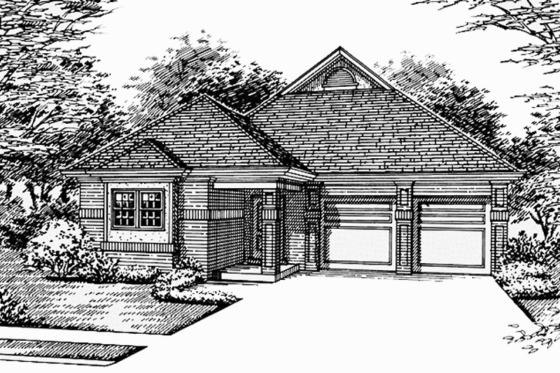 Home Plan - Traditional Exterior - Front Elevation Plan #45-520