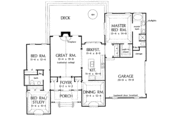 Country Style House Plan - 3 Beds 2 Baths 1655 Sq/Ft Plan #929-220 