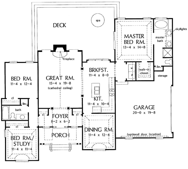 Dream House Plan - Country Floor Plan - Main Floor Plan #929-220