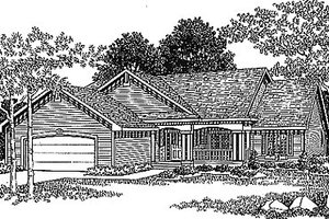 Traditional Exterior - Front Elevation Plan #70-182
