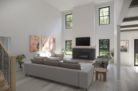 Interior - Family Room for Craftsman House Plan #1089-47 - 4 bed, 3.5 bath