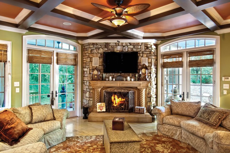 Dream House Plan - Interior - Family Room for Mediterranean House Plan #930-70 - 3 bed, 2.5 bath