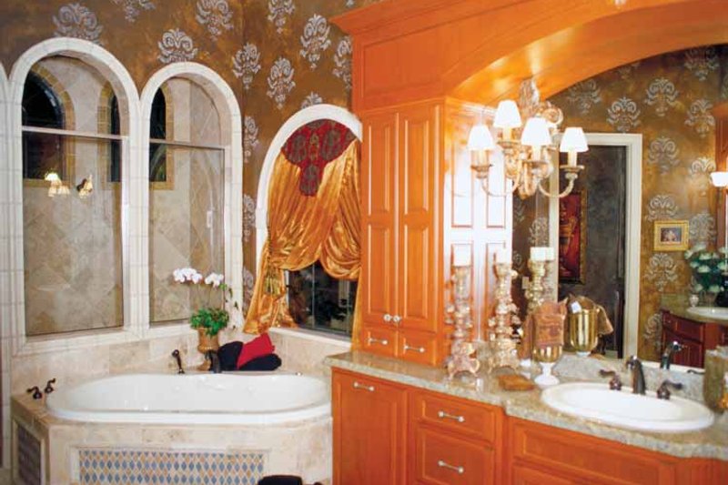 House Blueprint - Interior - Bathroom for Mediterranean House Plan #417-527 - 5 bed, 6.5 bath