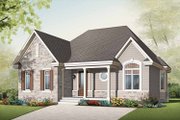Country Style House Plan - 2 Beds 1 Baths 1173 Sq/Ft Plan #23-2497 