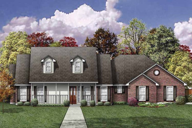 Dream House Plan - Traditional Exterior - Front Elevation Plan #84-762