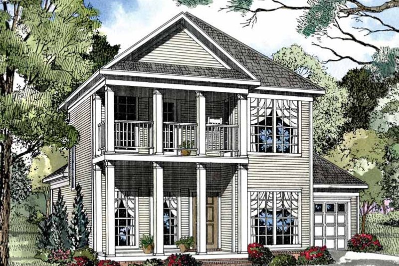 Architectural House Design - Exterior - Front Elevation 3 for Classical House Plan #17-3052 - 3 bed, 2.5 bath