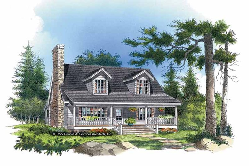 Architectural House Design - Country Exterior - Front Elevation Plan #929-143