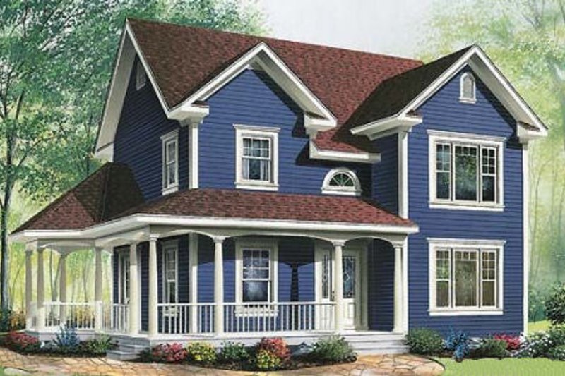 Cottage Style House Plan - 3 Beds 1.5 Baths 1746 Sq/Ft Plan #23-521