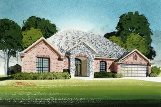 Exterior - Front Elevation for Traditional House Plan #65-507 - 3 bed, 2.5 bath