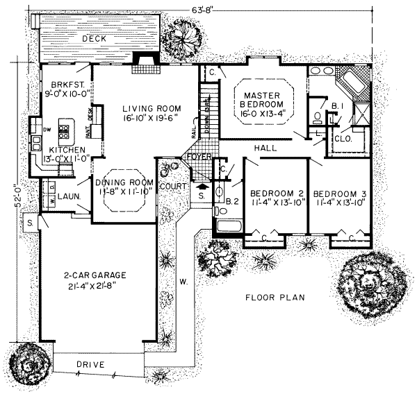 European Floor Plan - Main Floor Plan #312-263