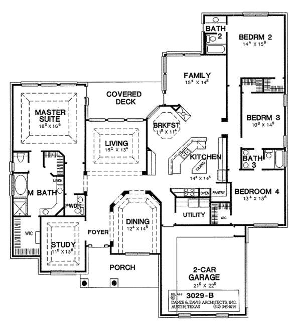 Architectural House Design - Mediterranean Floor Plan - Main Floor Plan #472-51