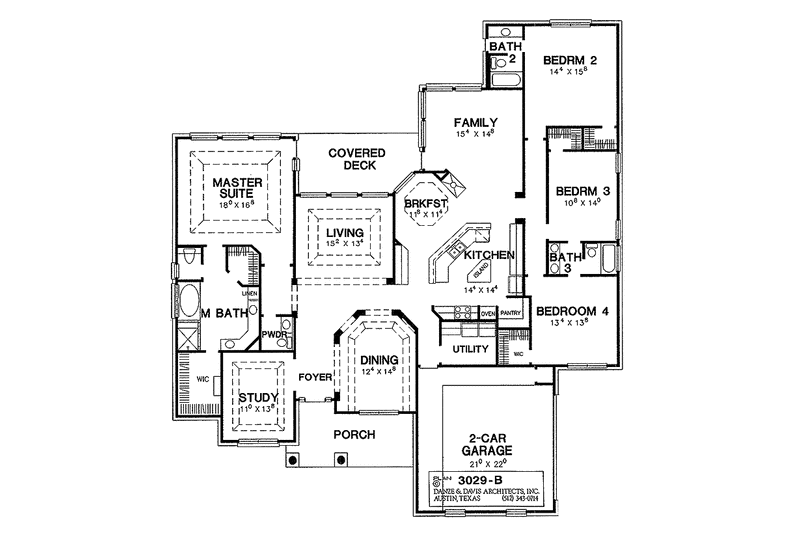 Home Plan - Floor Plan - Main Floor for Mediterranean House Plan #472-51 - 4 bed, 3.5 bath