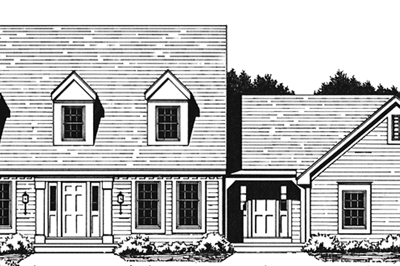 Dream House Plan - Colonial Exterior - Front Elevation Plan #1001-124