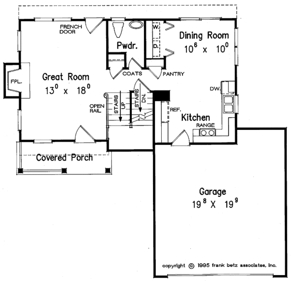 Architectural House Design - Country Floor Plan - Main Floor Plan #927-90