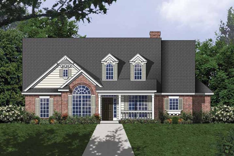Dream House Plan - Traditional Exterior - Front Elevation Plan #40-504
