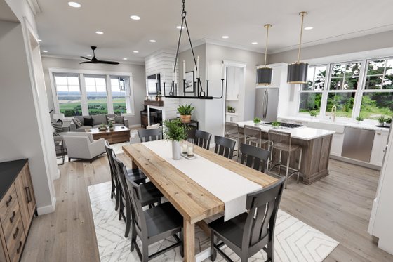 Interior - Dining Room for Farmhouse House Plan #51-1269 - 3 bed, 3.5 bath