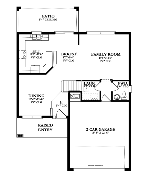Traditional Floor Plan - Main Floor Plan #1058-21