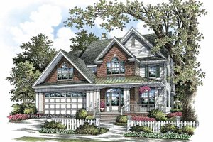 Exterior - Front Elevation 3 for Traditional House Plan #929-805 - 4 bed, 3.5 bath