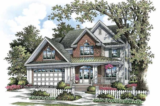 Exterior - Front Elevation 3 for Traditional House Plan #929-805 - 4 bed, 3.5 bath