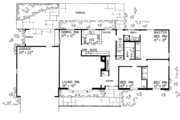 Ranch Style House Plan - 3 Beds 2 Baths 1478 Sq/Ft Plan #72-504 Floor 