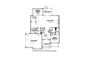 Floor Plan - Main Floor for Traditional House Plan #1080-2 - 5 bed, 4.5 bath