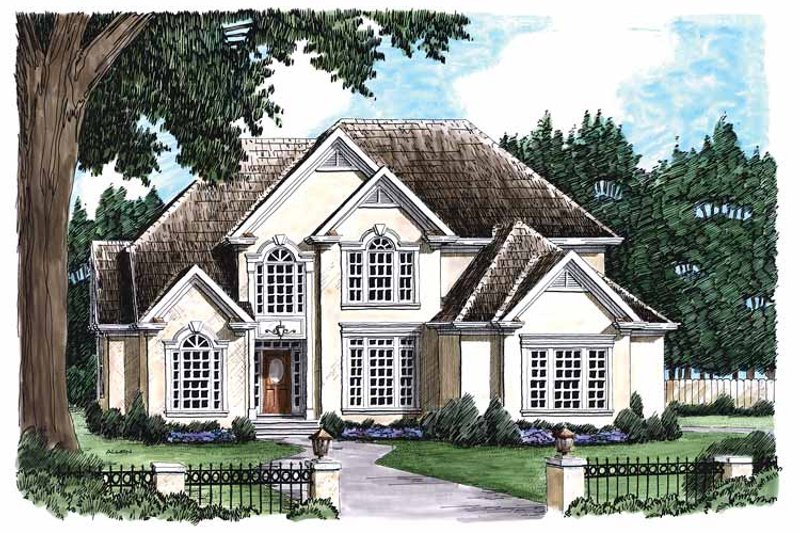 Dream House Plan - Mediterranean Exterior - Front Elevation Plan #927-59