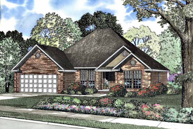 Dream House Plan - Ranch Exterior - Front Elevation Plan #17-3179