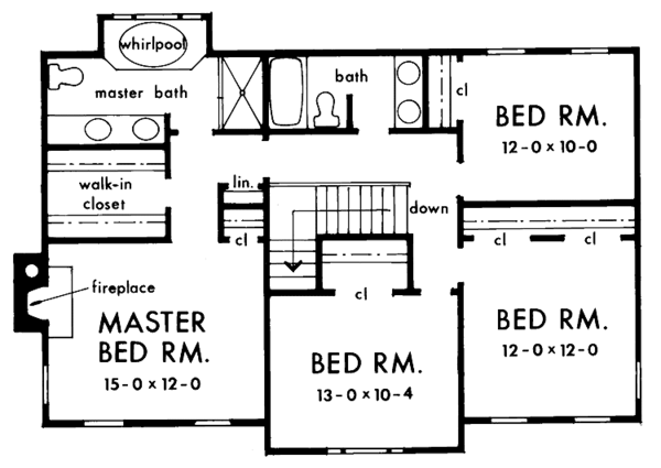 House Design - Country Floor Plan - Upper Floor Plan #929-117