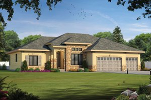 Ranch Exterior - Front Elevation Plan #20-2306