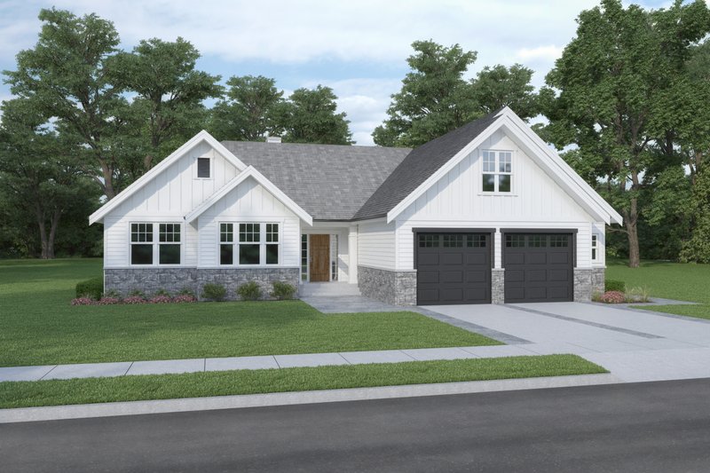 Home Plan - Craftsman Exterior - Front Elevation Plan #1070-109