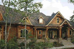 Home Plan - Exterior - Front Elevation for Ranch House Plan #54-313 - 3 bed, 2.5 bath