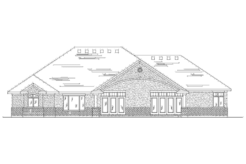 House Blueprint - Exterior - Rear Elevation for Country House Plan #945-100 - 2 bed, 2 bath
